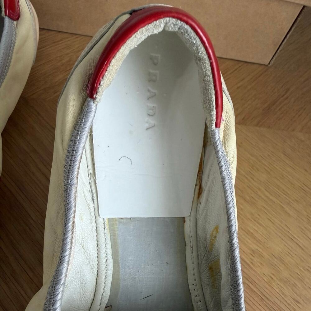Prada Sport Women Lace Up Ballet Flats- SZ 37.5 / US 7.5 - Picture 9 of 16